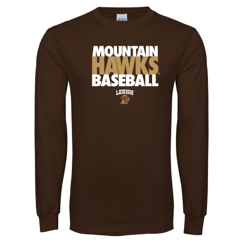  Brown Long Sleeve T Shirt - Mountain Hawks Baseball