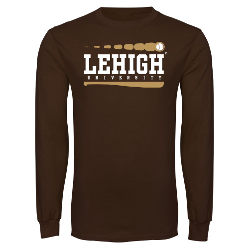  Brown Long Sleeve T Shirt - Lehigh University Baseball Path