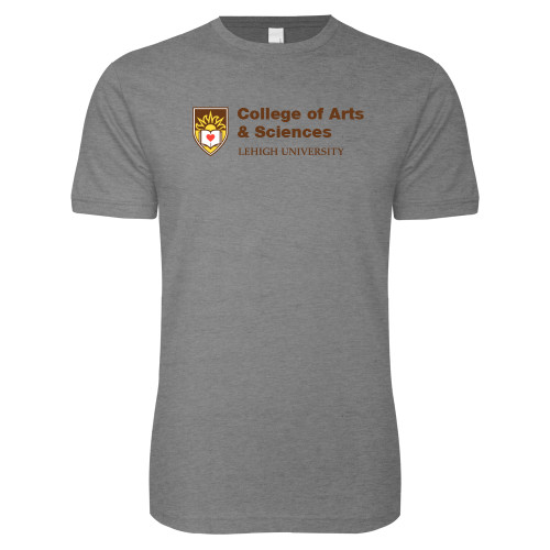  Next Level Heather Grey SoftStyle T Shirt - Lehigh University College of Arts and Sciences