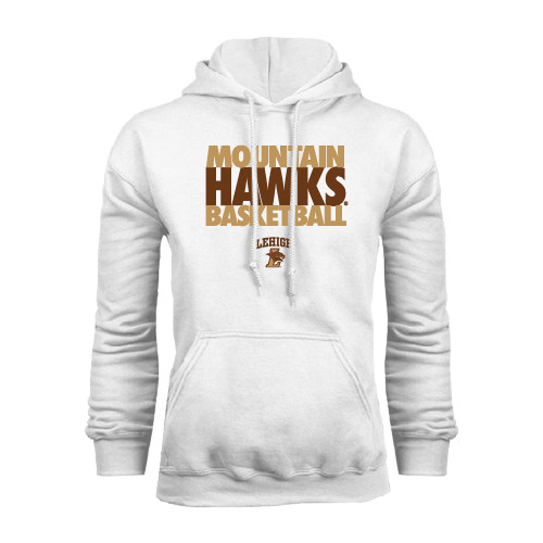  White Fleece Hoodie - Mountain Hawks Basketball