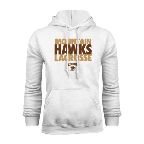  White Fleece Hoodie - Mountain Hawks Lacrosse