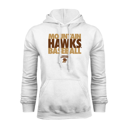  White Fleece Hoodie - Mountain Hawks Baseball