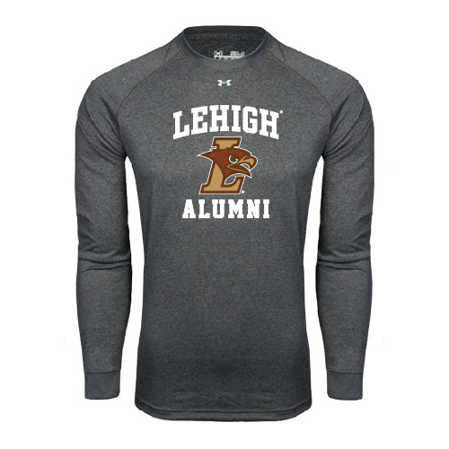  Under Armour Carbon Heather Long Sleeve Tech Tee - Alumni