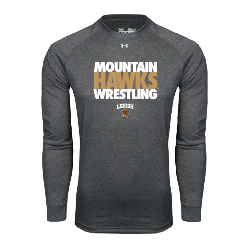  Under Armour Carbon Heather Long Sleeve Tech Tee - Mountain Hawks Wrestling