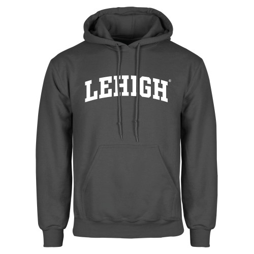  Charcoal Fleece Hoodie - Arched Lehigh