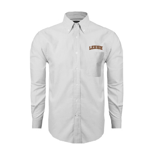  White Oxford Long Sleeve Shirt - Arched Lehigh