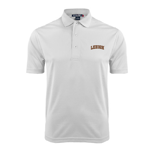  White Dry Mesh Polo - Arched Lehigh