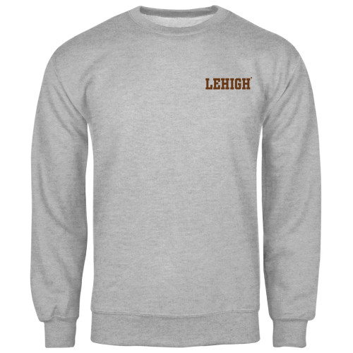  Grey Fleece Crew - Flat Lehigh