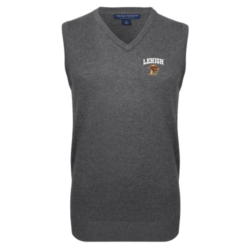  Charcoal VNeck Sweater Vest - Official Logo