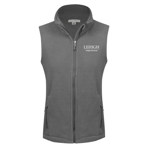  Womens Charcoal Fleece Full Zip Vest - College of Business