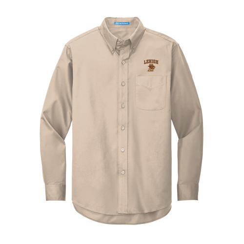  Khaki Twill Button Down Long Sleeve - Official Logo