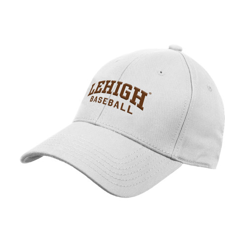  White Structured Adjustable Pro Style Hat - Lehigh Baseball