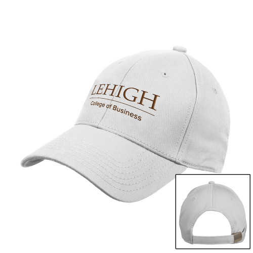  White Structured Adjustable Pro Style Hat - College of Business