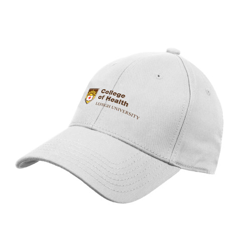  White Structured Adjustable Pro Style Hat - Lehigh University College of Health