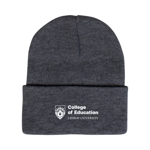  Grey Knit Beanie w/Cuff - Lehigh University College of Education