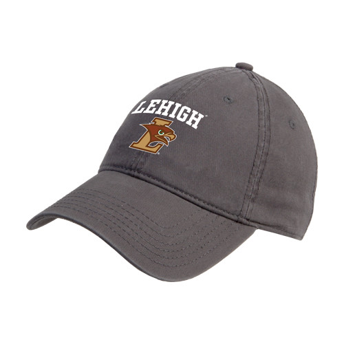  Charcoal Unstructured Adjustable Low Profile Hat - Official Logo