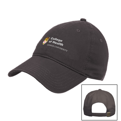  Charcoal Unstructured Adjustable Low Profile Hat - Lehigh University College of Health