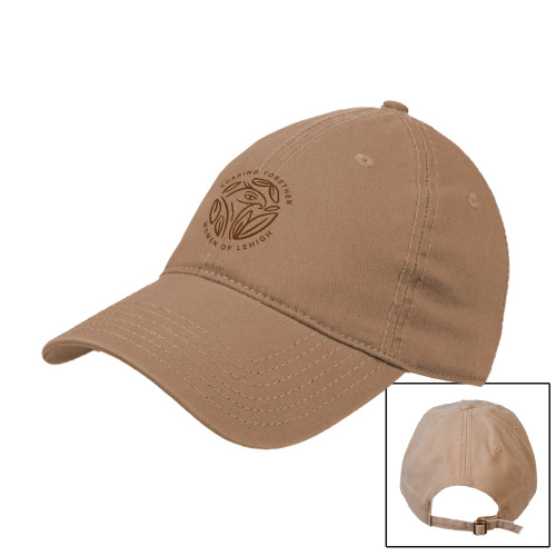  Khaki Unstructured Adjustable Low Profile Hat - Women of Lehigh