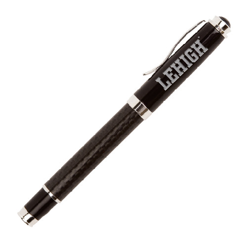  Luna Black Rollerball Pen - Flat Lehigh Engraved