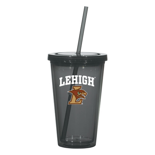  Madison Double Wall Charcoal Tumbler w/Straw 16oz - Official Logo