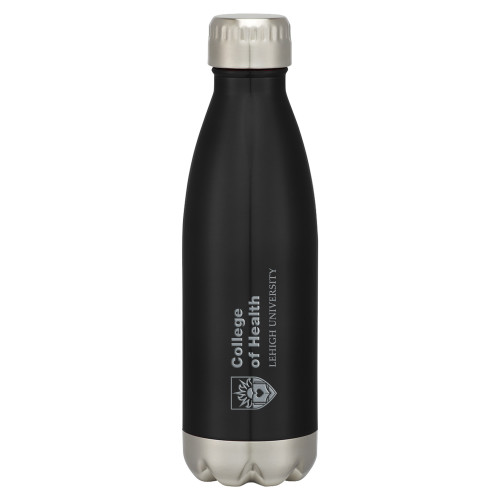  Swig Stainless Steel Black Bottle 16oz - Lehigh University College of Health Engraved