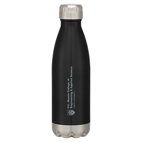  Swig Stainless Steel Black Bottle 16oz - Lehigh University College of Engineering Engraved