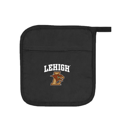  Quilted Canvas Black Pot Holder - Official Logo