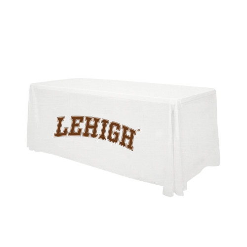  White 6 foot Table Throw - Arched Lehigh