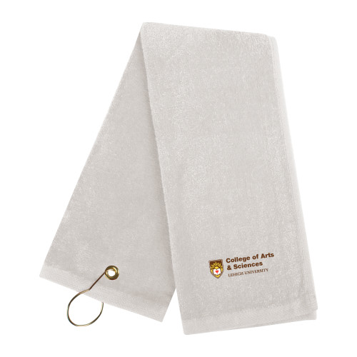  White Golf Towel - Lehigh University College of Arts and Sciences