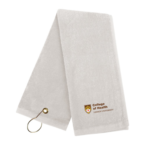  White Golf Towel - Lehigh University College of Health