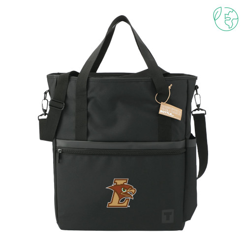  Tranzip Black Recycled Computer Tote - L Hawk