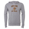 Thumbnail image for  Bella + Canvas Heather Grey Fleece Hood