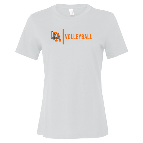  Bella + Canvas Womens White Relaxed Cotton T Shirt - LFA Volleyball