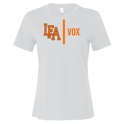  Bella + Canvas Womens White Relaxed Cotton T Shirt - LFA Vox 