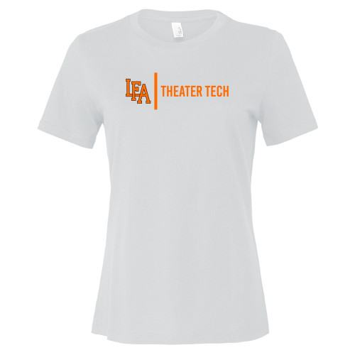  Bella + Canvas Womens White Relaxed Cotton T Shirt - LFA Theater Tech 