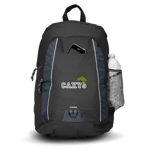  Black Impulse Backpack - Caxys Wordmark with Frog 