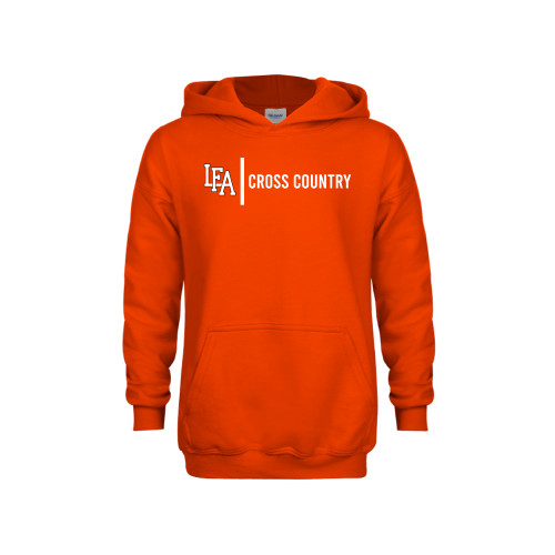  Youth Orange Fleece Hoodie - LFA Cross Country 