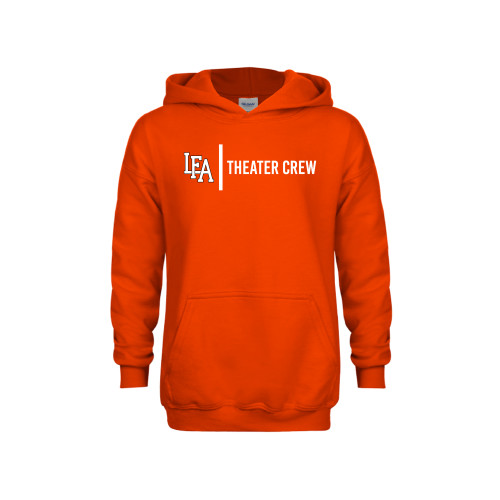 Youth Orange Fleece Hoodie - LFA Theater Crew 