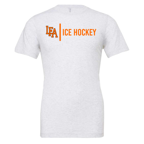 Bella + Canvas Ash Grey Jersey Cotton T Shirt - LFA Ice Hockey 