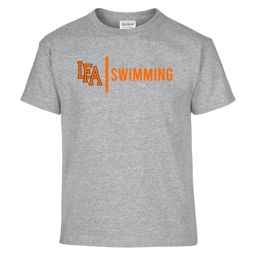  Youth Grey T Shirt - LFA Swimming