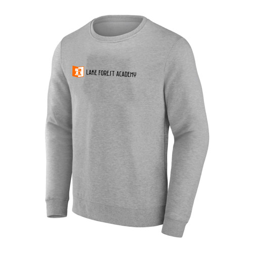  Extended Heather Grey Crew - LFA Book & Bell Wordmark Horizontal
