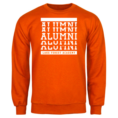  Orange Fleece Crew - LFA Alumni Repeated Stack
