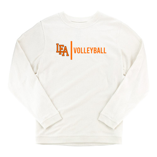  Boxercraft Womens Cream Corded Crew - LFA Volleyball