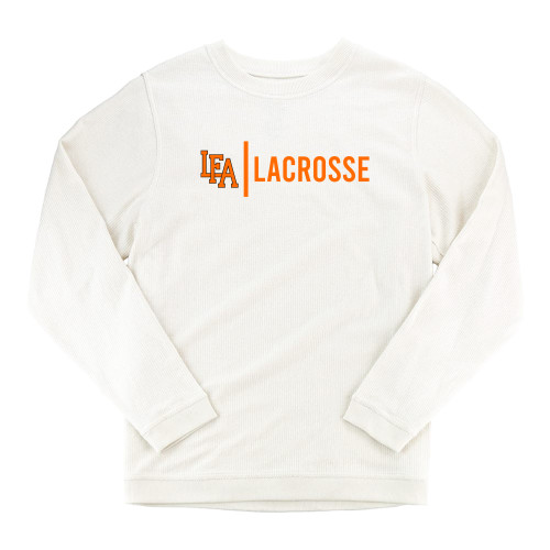  Boxercraft Womens Cream Corded Crew - LFA Lacrosse 