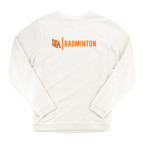  Boxercraft Womens Cream Corded Crew - LFA Badminton 