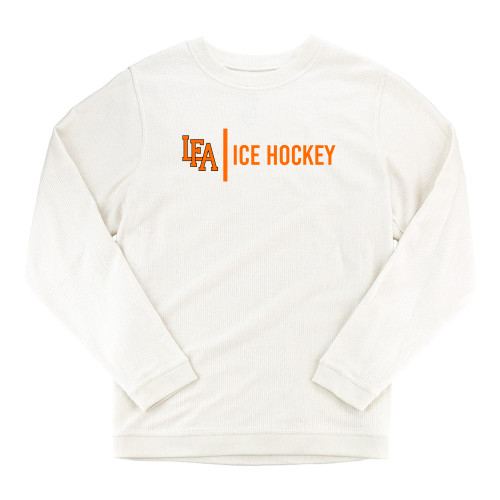  Boxercraft Womens Cream Corded Crew - LFA Ice Hockey 