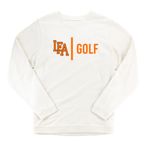  Boxercraft Womens Cream Corded Crew - LFA Golf 