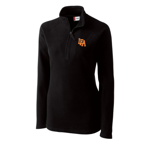 C&B Womens Black Clique Summit Performance Fleece Half Zip - LFA Mark