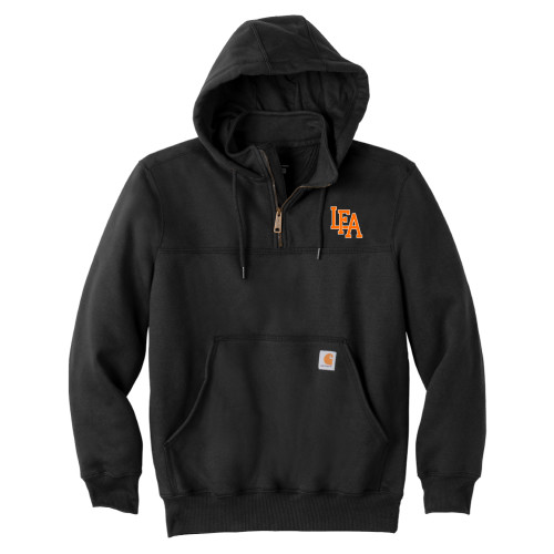  Carhartt Black Rain Defender Paxton Hooded Zip Sweatshirt - LFA Mark