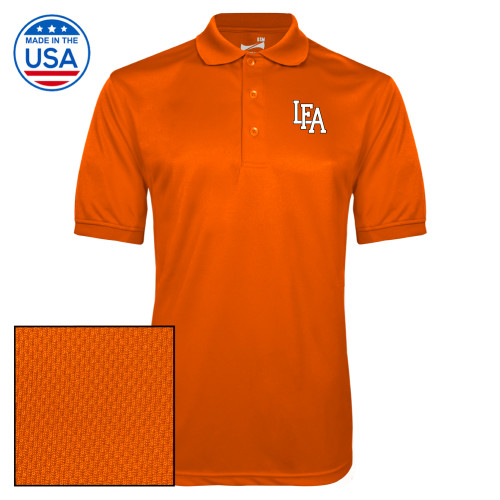  Orange Dry Mesh Polo - LFA Mark